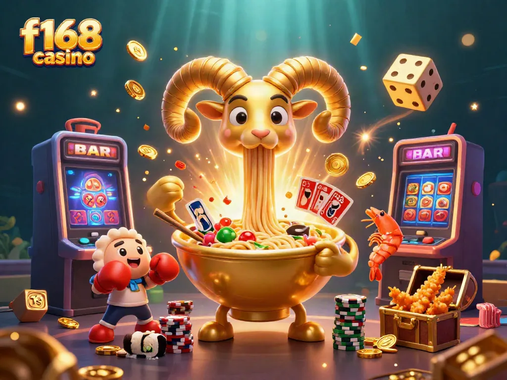 Experience the fun of f168 casino with vibrant characters and a dynamic gaming environment.