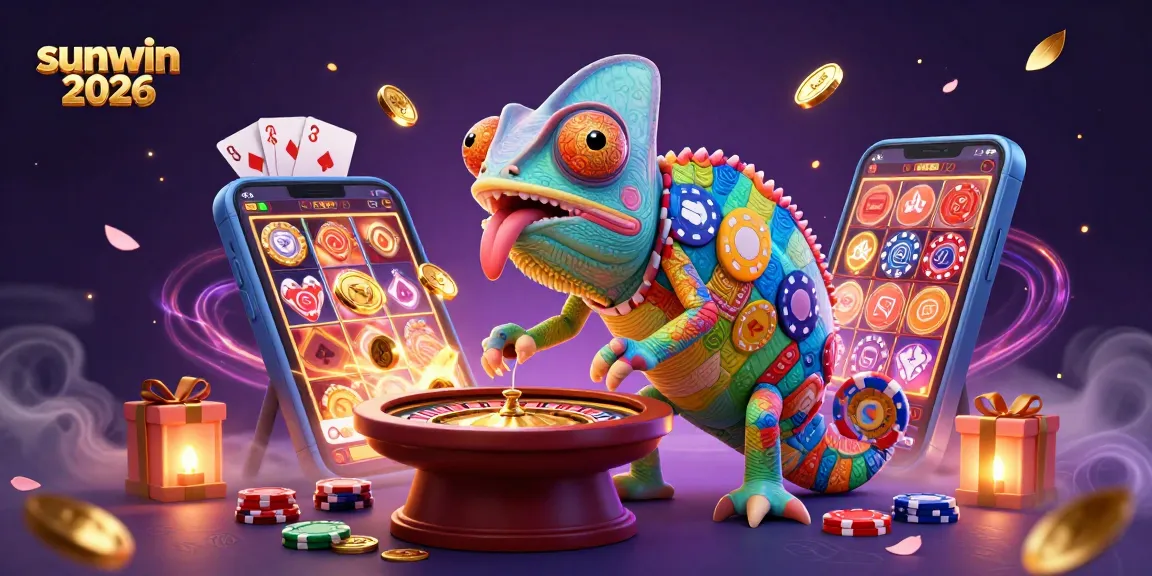 Experience winning in a vibrant casino world with sunwin 2026, featuring dynamic games and colorful scenes.