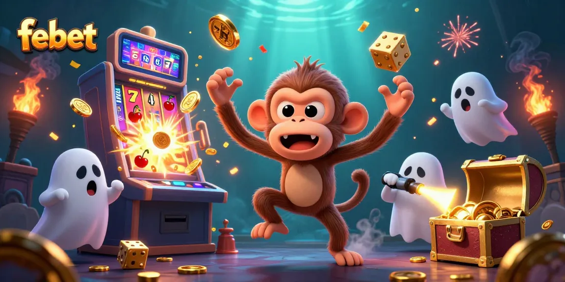 Experience the thrill of febet in this vivid casino illustration filled with excitement.